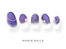 マリー ネイルズ いわきラトブ店(MARIE NAILS)/定額6600円税込　パープル0729b