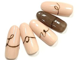 バレンタインネイル