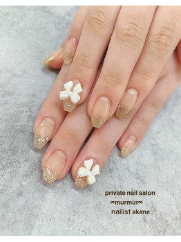 プライベート ネイルサロン マーマ(murmur)/リボンパーツネイル