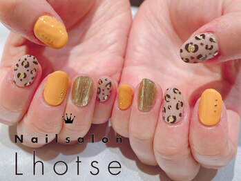 ローツェ(Lhotse)/秋色ヒョウ柄ネイル☆