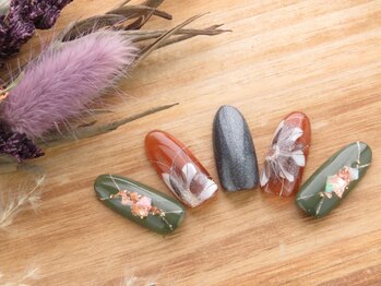 イーストネイル(East nail)/柏木オリジナルフラワーアート♪