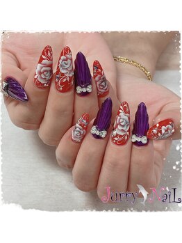 ジュリーネイル 所沢店/エアブラシ　バラ