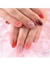 エンジェルスター(Angel Star)/情熱の赤のニュアンスネイル♪