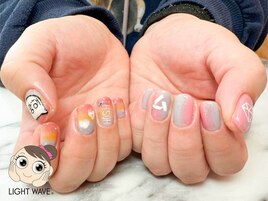 イニシャル×推しネイル♪