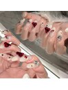バレンタインネイル/担当erika