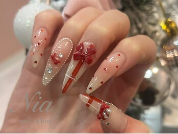 ニア ネイルサロン 大阪駅前第2ビル(Nia)/ボルドーガーリーネイル