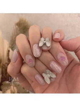 ビューティームーン(beauty moon)/ハート×大きめ蝶々