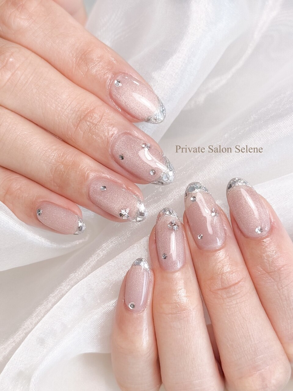 【No.049】バレンタインネイル♡ツイード♡リボン♡ハート No.049】バレンタインネイル♡ツイード♡リボン♡ハート