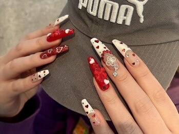 ソワレ(Soiree)/赤フレンチ/ロングデザイン