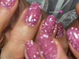 フラッシュ春ネイル