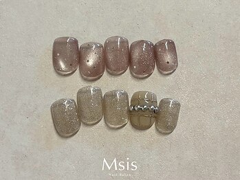 エムシス 甲東園店(Msis)の写真/4週間以内付け替えオフ無料!初回、リピーター様何度でも同じお値段のクーポンも魅力的。定額制で安心♪