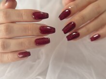 エマネイル バイ チュラ(emma nail_by chula)/大人カラー/ボルドーネイル
