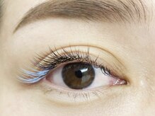 ミニョンアイラッシュデザインサロン くずは店/＋カラー　【パステルブルー】