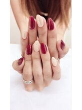 ネイルサロンアンドジュエリー アリュール(ALLURE)/ワインレッドで大人ネイル★