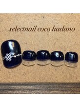 セレクトネイル ココ 秦野店(SELECT NAIL COCO)/フット　雪の結晶