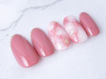 モアニ ヒロオ 渋谷店(MOANI Hiroo)/大人ピンクニュアンスネイル