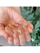 トータルサロン 白べぇーっ プラス/大理石ネイル