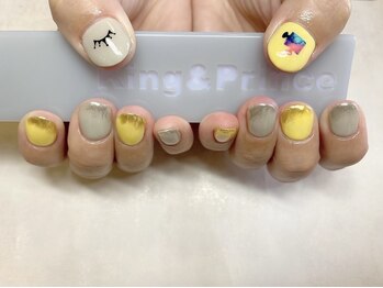 ネイルアンドアイラッシュ ネネ/推し活ネイル♪