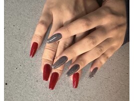 ワンカラー　ラメ　シンプル