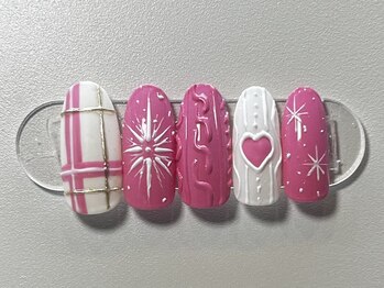 ジョアネイル(JOA Nail)/雪の結晶/冬/チェック/ツイード