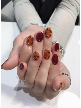 クリスタルネイルサロン(Crystal Nail)/ボルドーレオパード