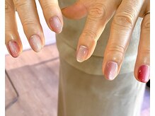 オテモネイル(otemo.nail)/ボルドー×くすみピンク