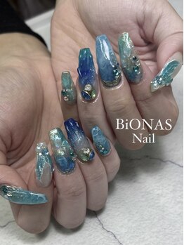 ビオナス 苫小牧店(BiONAS)の写真/《新規/再来どなたでもパーツ＆アートやりたい放題定額¥11000》パーツを何個使っても、アート10本でもOK♪