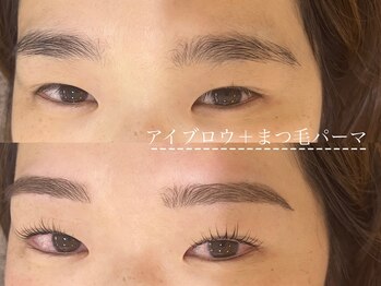 ミネス(me'ness)/まつ毛パーマ+アイブロウWax