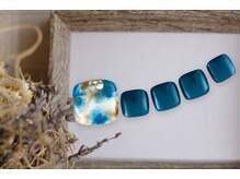 FASTNAIL松戸駅西口店【パラジェル/ジェルネイル専門/定額/マグネット/フットネイル】/オーロラ シンプル 【11592】