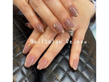 デジャヴ(Dejavu)/ミラーデザインワンカラーネイル