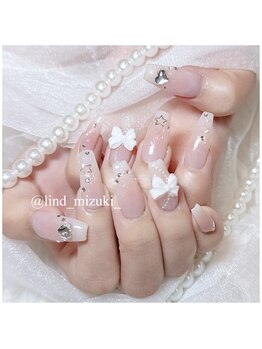 リンドネイル バイ モカ アンド ララ(Lind nail by moca and LaLa)/チークネイル