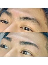 ブロウ(BROW)/【メンズ眉毛】before after