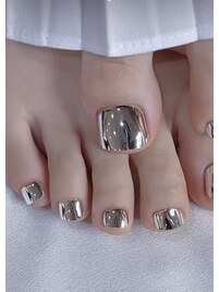 ミラーパウダーデザインネイル
