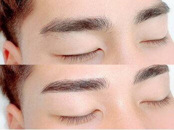 ホワイトアイ 蒲田(WHITE EYE)の写真/【メンズ垢抜け】メンズの垢抜けは「垢抜け眉」から◎骨格診断とプロ施術で自分史上最高の垢抜け眉に！