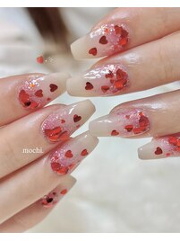 ハートホロネイル