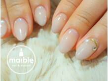 ネイルアンドアイラッシュサロン マーブル(marble)/ナチュラルグラデ/3300円