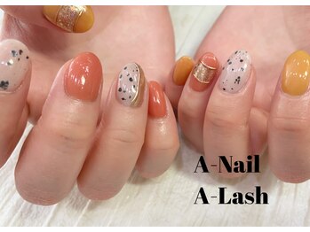 エーネイル エーラッシュ(A-NAIL A-LASH)/定額ハンドネイル【倉敷】