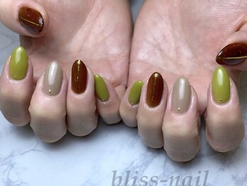 ブリスネイル(bliss-nail)/秋色ネイル