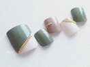 抹茶カラー×チェーン