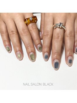 ブラック 池尻大橋店(BLACK)/ニュアンスミラーネイル