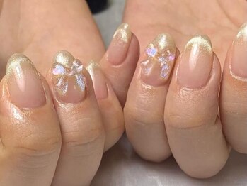 ロータス ネイルアンドアイラッシュ(Lotus)の写真/初回オフ無料【フォルムにもこだわり美爪に★】たくさんあるパーツからお好みのものをお選びいただけます♪