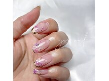 ヨルネイル(yoru nail)の雰囲気（こだわりの押し花フレンチ）