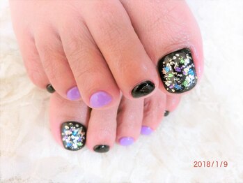 グランチュール(Grantulle)/ホイルアートネイル