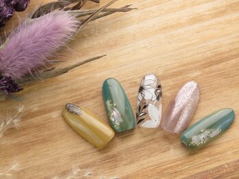 イーストネイル(East nail)/柏木オリジナルフラワーアート♪