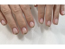 08ネイル(08 nail＆school)/ミラーフレンチ☆