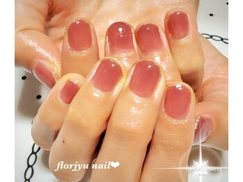 フロージュ ネイル(florjyu nail)/ワンカラーフレンチnail
