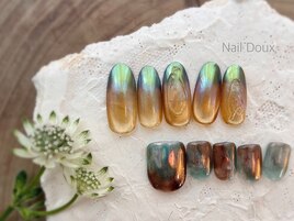 ミラーグラデーションネイル