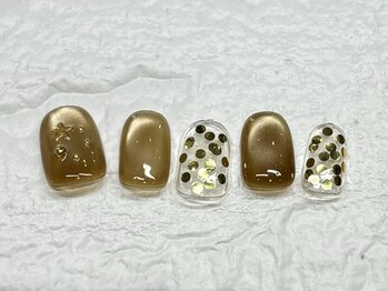 ネイルメゾン 天神店(NAIL MAISON)/ゴールドホロマグ星¥7000