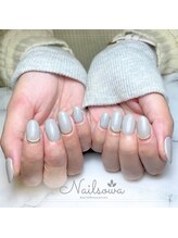 ソワ(sowa)/大人上品なミラーネイル