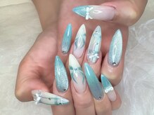 シェリーネイル(cherie nail)/夏のロングネイル/長さだし